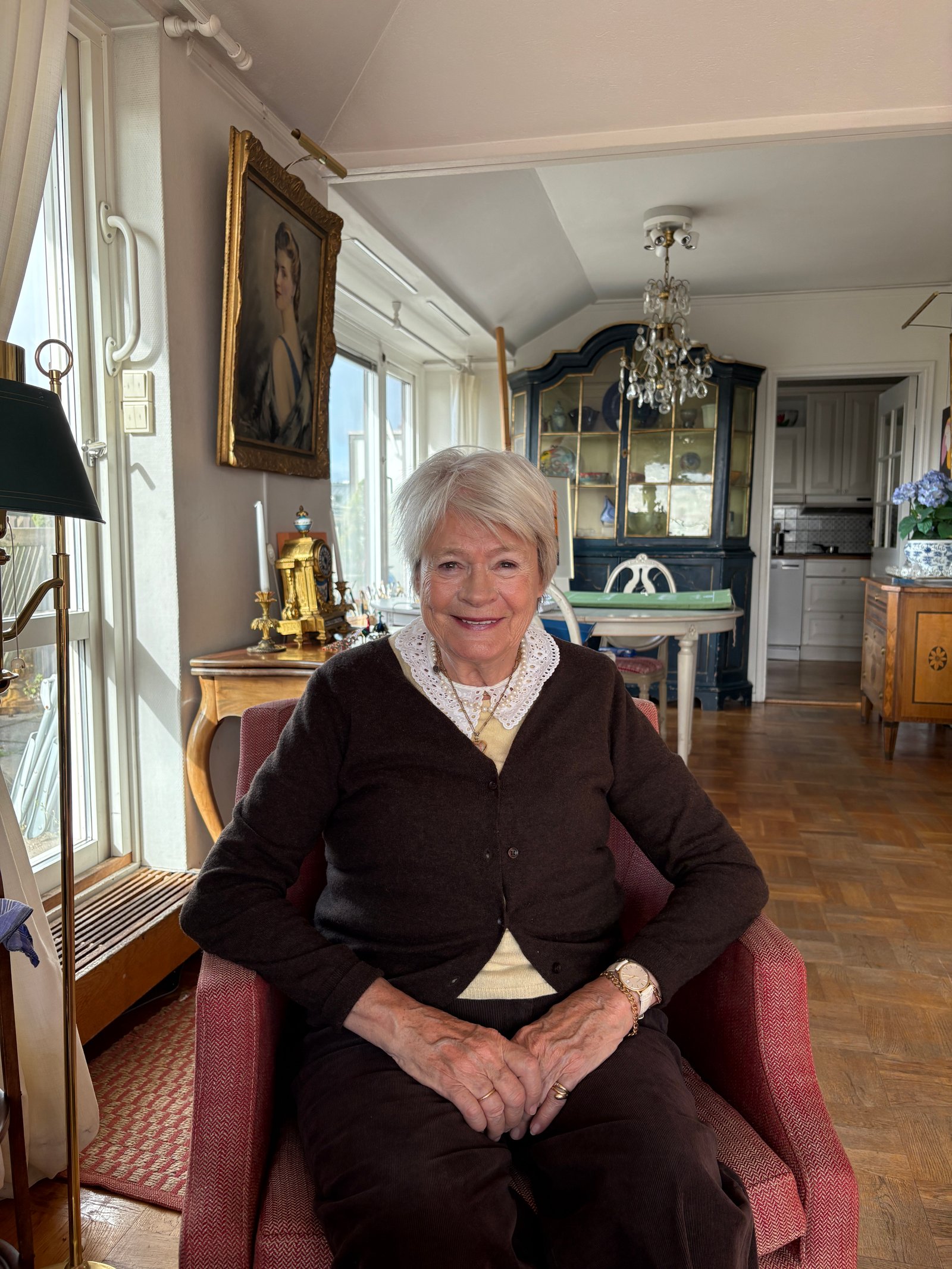 Gunilla Kumlin Bristedt i sitt hem